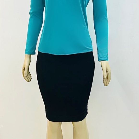 DEVORAH'S SECRET Modest Skirt Midi Basic Black 100% Cotton Regular and Plus Size - Picture 3 of 3